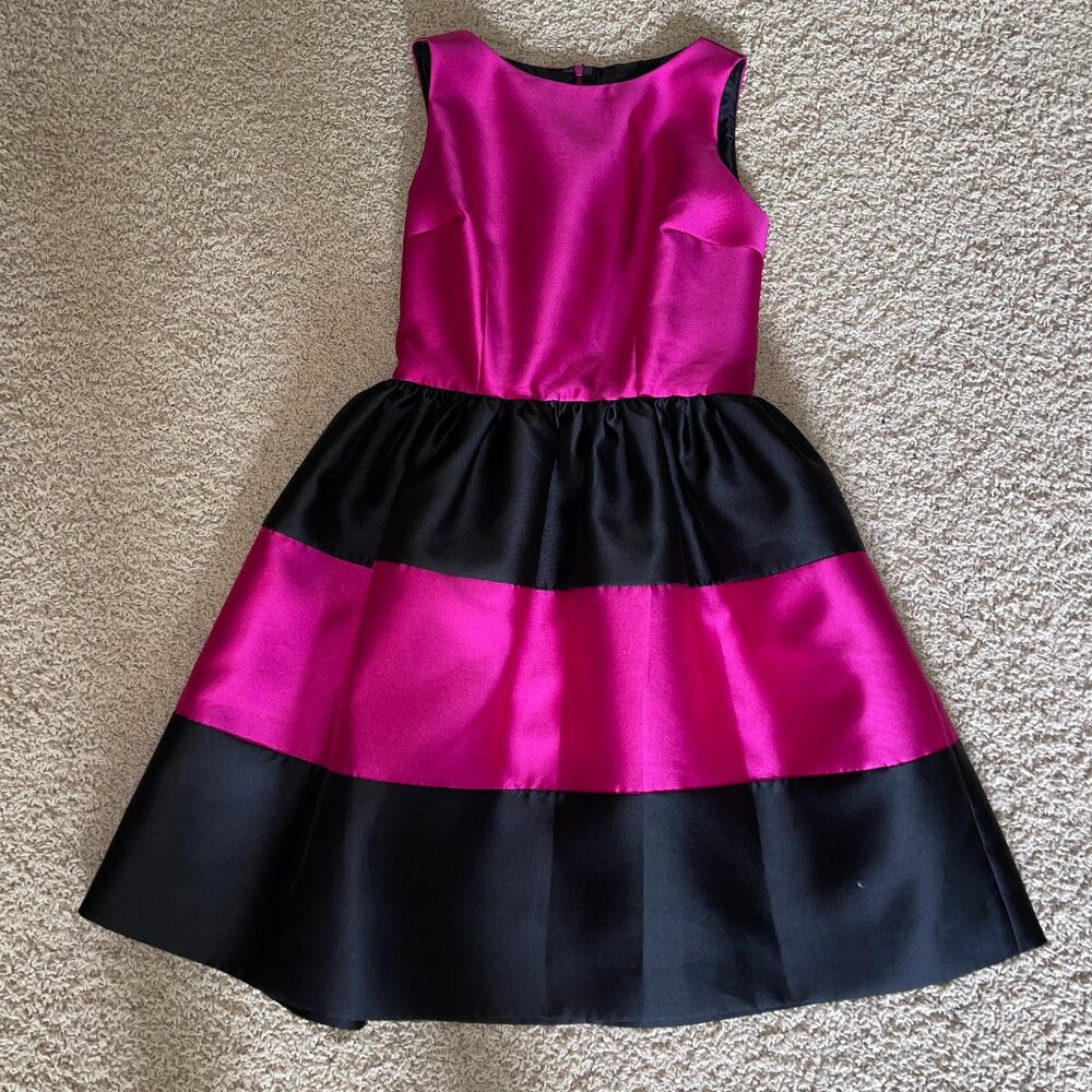 Lotus Grace Stirped Fit and Flare Cocktail Dress Size 6